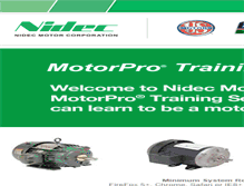 Tablet Screenshot of nidecmotorpro.com